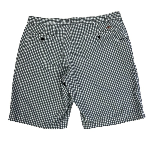 DOCKERS Men’s Shorts Size W38 Blue & White Check Pockets 10” Inseam 100% Cotton - Picture 2 of 4